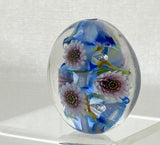 Leb Bluefloral Lentil Beads