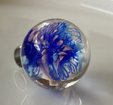 Blue Lace Marble Beads