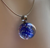 Blue Lace Marble Beads