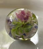 Blue Pink Rose Marble Beads