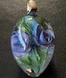 Blue Rose Implosion Marble Beads