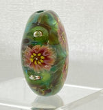 Leb Greenfloral Lentil Beads