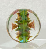 Leb Greenfloral Lentil Beads