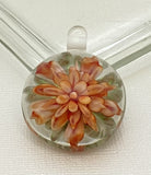 Cab Orange Implosion 2 Carbochon Beads