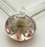 Cab Orange Implosion 2 Carbochon Beads