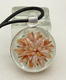 Cab Orange Implosion 3 Carbochon Beads