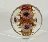 Leb Orangepinkflowers Lentil Beads