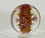 Leb Orangepinkflowers Lentil Beads