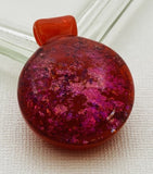 Cab Orangepinkmica Carbochon Beads