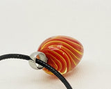 Mab Orangeyellow Marble Beads