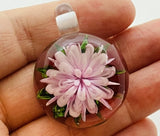 Cab Pink Implosion Carbochon Beads