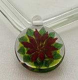 Cab Poinsettia Implosion Carbochon Beads