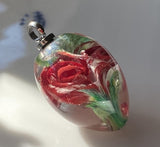 Red Rose Implosion Marble Beads