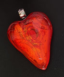 Ffb Small Red Heart Free Form Beads