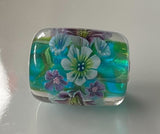 Turquoise Barrel with Sterling Silver Caps