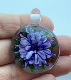 Cab Violet Implosion Carbochon Beads