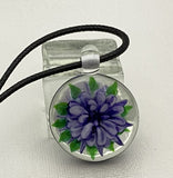 Cab Violet Implosion Carbochon Beads