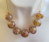 Iridescent Lavender Hollow Necklace Beads