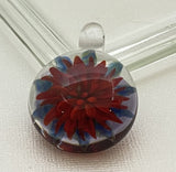 Cab Red Implosion Carbochon Beads