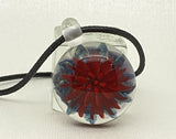 Cab Red Implosion Carbochon Beads