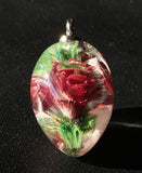 Red Rose Implosion Marble Beads