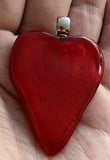 Ffb Small Red Heart Free Form Beads