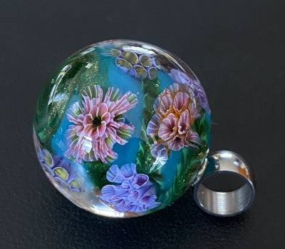 Special For Mcmichael Makers Market: Blue Marble Pendant Beads